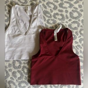Two Athleta ribbed tanks!